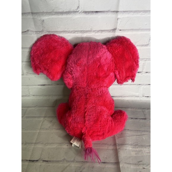 Kellytoy Neon Bright Pink Elephant Plush Stuffed Animal Toy Floppy Ears 2018 - Picture 2 of 8